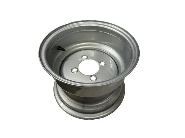 10×7.00-4×4.0 Silver-Tone Wheel Assembly