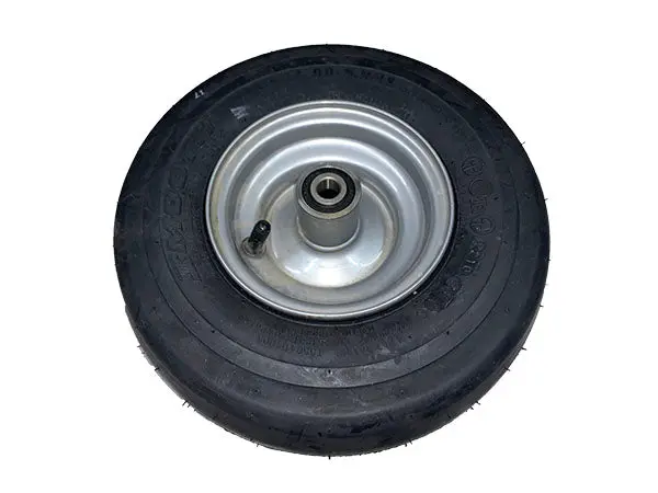 11×4.00-5 Silver Rim Lawn Mower Tire and Wheel Combo (Part #607009)