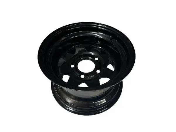 12×7.00-5×4.5 Black Rim and Tire Combo – Standard Lawn Tractor Fit
