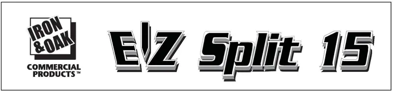 15-Ton E-Z Split Log Splitter Logo Decal – Branding Sticker