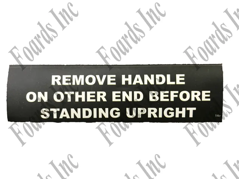 (410-245) Handle Removal Instruction Decal