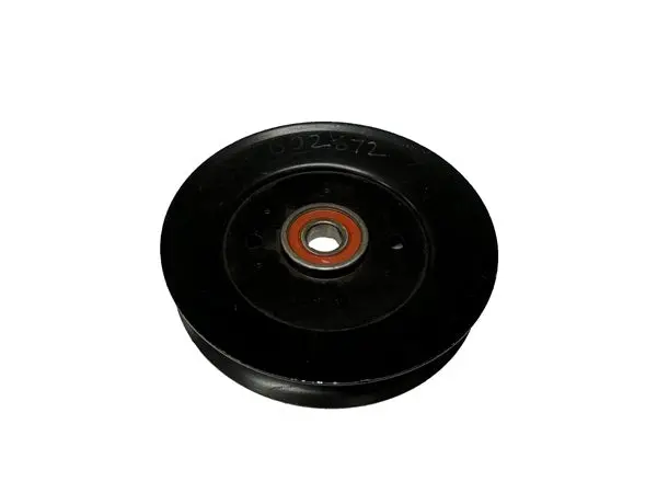 5-Inch V-Groove Idler Pulley with Heavy-Duty Ball Bearing Housing