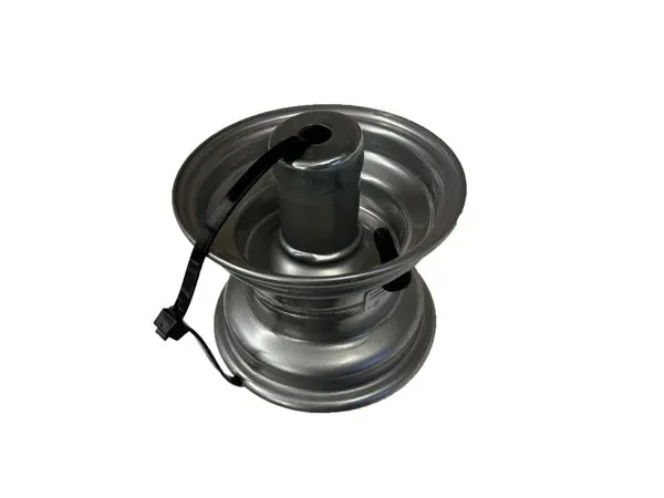 6×4.50 Silver Wheel Assembly (Part #606751)