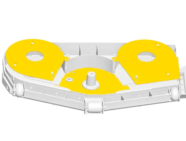 72″ Sand Deck Conversion Kit for Hustler Super Z, HyperDrive, and Z Diesel Mowers (Part #124139)