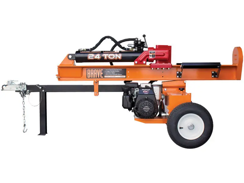 Brave Pro VH1724GC: 24-Ton Convertible Vertical & Horizontal Log Splitter