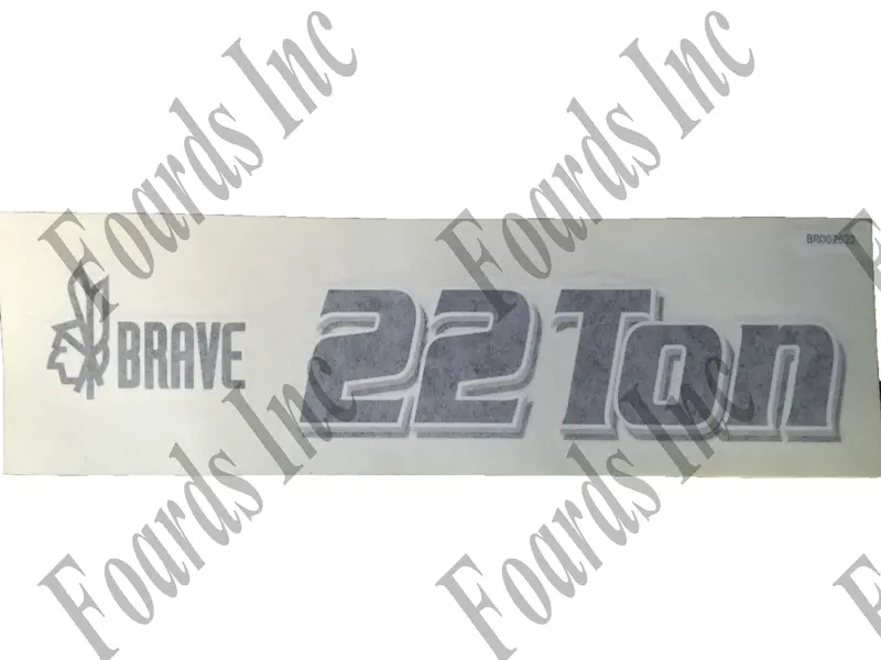 Brave Series 22-Ton Model Decal – Distinctive Brand Mark