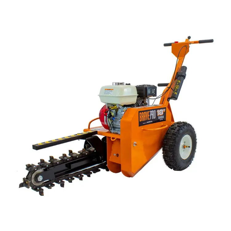 Brave Trencher with 18-Inch Shark Chain Powered by Honda GX200 Engine (Model BRPT18)