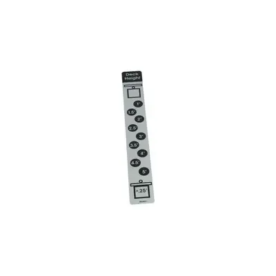 Deck Height Indicator Decal (Part #781427)