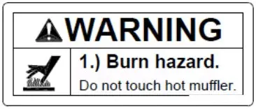Electrical Burn Hazard Safety Decal — AC Systems (Part #788936)