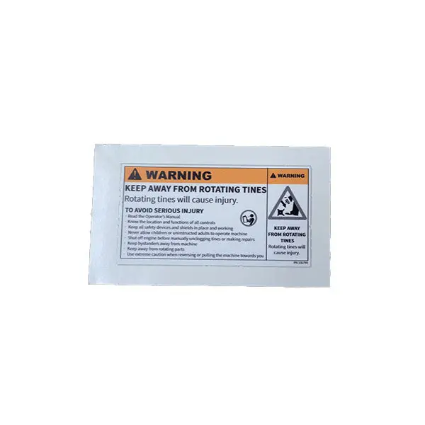 General Warning Safety Decal for MS Series
