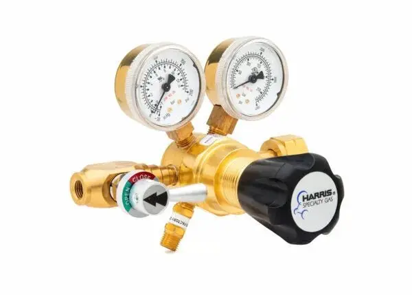 Harris 721-125-580-Ps Two-Stage Ultra-High-Purity Brass Regulator For Industrial Gas Control 1