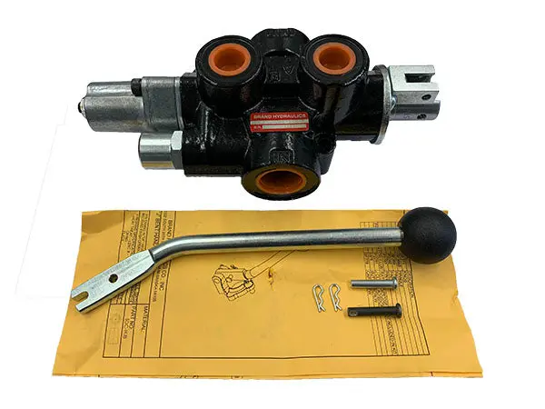 Hydraulic Control Valve – Black Finish with O-Ring Fitting Design
