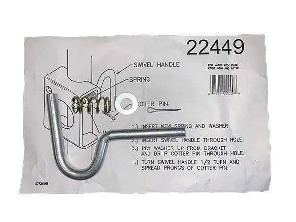 Jack Leg Plunger Pin – Grooved Design, Zinc-Plated for Corrosion Resistance (BR008589 / 1537S01)
