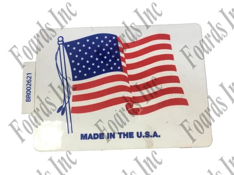 ‘Made in the USA’ Certification Decal – Part #797158