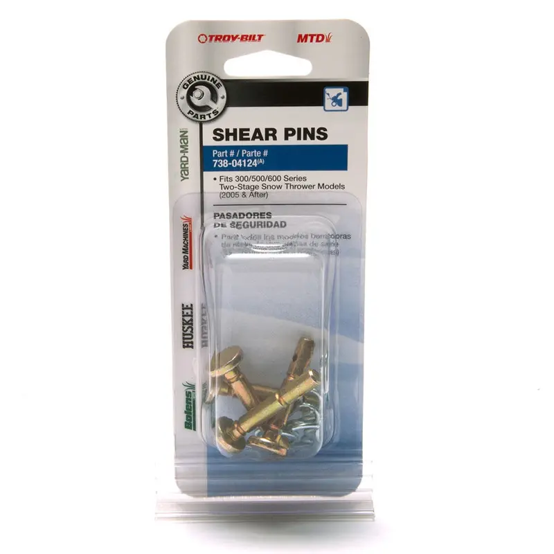 MTD Shear Pin Replacement Kit – 0.25″ x 1.5″ (OEM 738-04124)