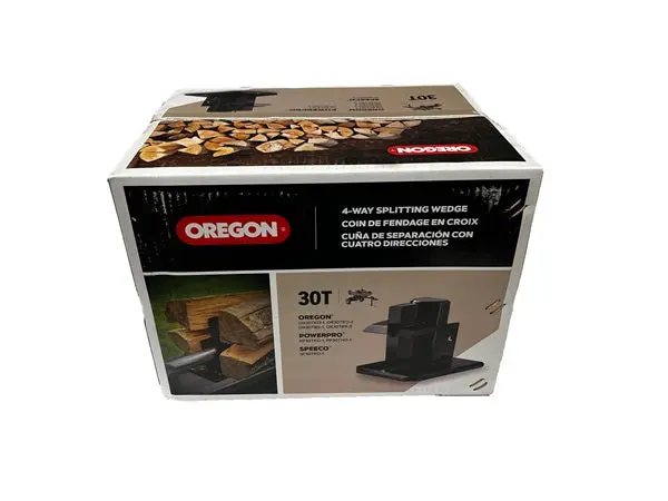 Oregon 4-Way Log Splitter Wedge – 30-Ton Heavy-Duty Design for Commercial Use (P-OR4W30T-10PE)