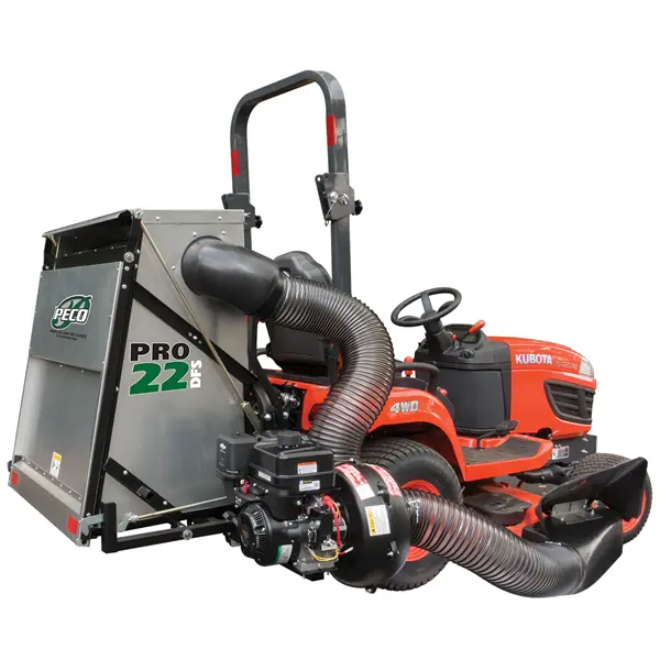 PECO 3-Point Hitch Pro 22DFS Aluminum Bagger – 17.6-Bushel Dumpable Design with 14HP Vanguard Electric Start (752207)