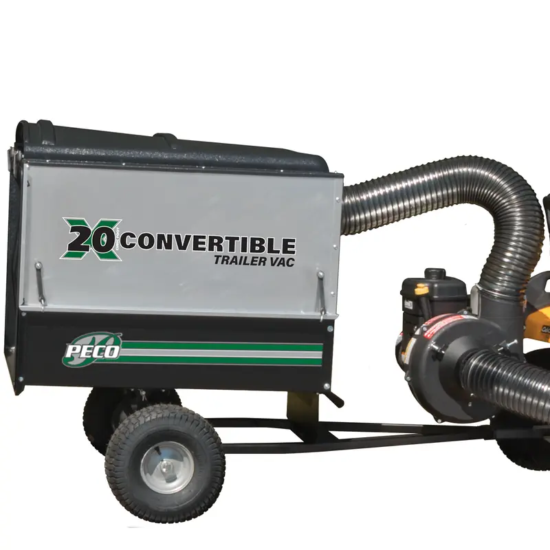 PECO X20 Compact Trailer Lawn Vacuum – 20 Cu Ft Capacity with 6.5 HP Briggs & Stratton Vanguard Engine (Model 5920)