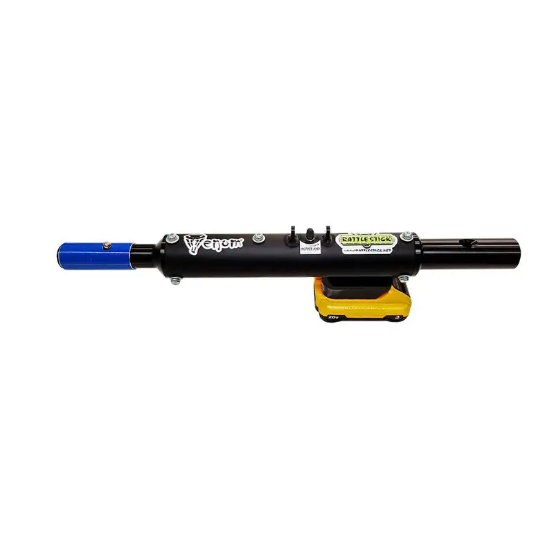 Rattle Stick Stainless Steel DeWalt-Compatible Mount (RS-EXDW-SS-BLK)