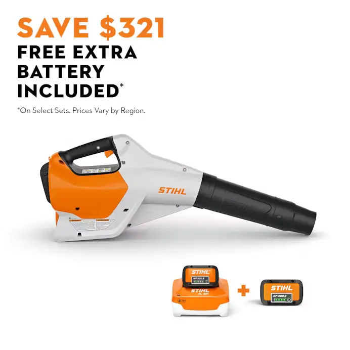STIHL BGA 160 Cordless Blower with AP 300 S Battery and AL 301 Charger