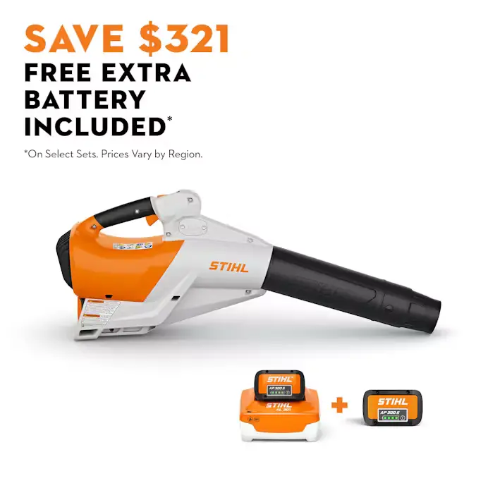 STIHL BGA 250 Cordless Blower with AP 300 S Battery and AL 301 Charger