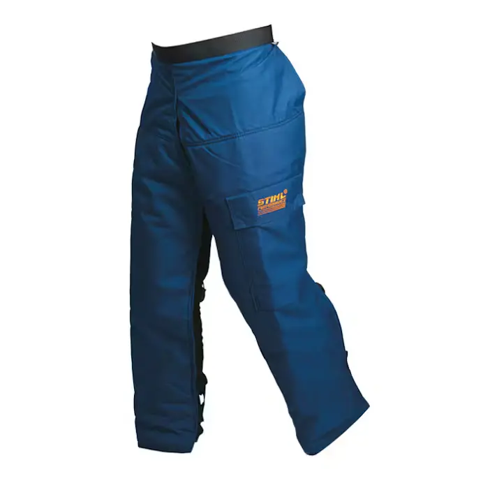 STIHL DYNAMIC Blue Apron Chainsaw Chaps – 32-Inch, Reinforced Design (7010 871 0737)
