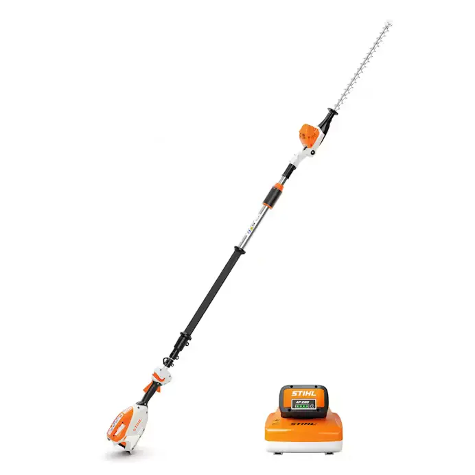 STIHL HLA 86 20-Inch Cordless Pole Hedge Trimmer with AP 200 Battery and AL 301 Charger