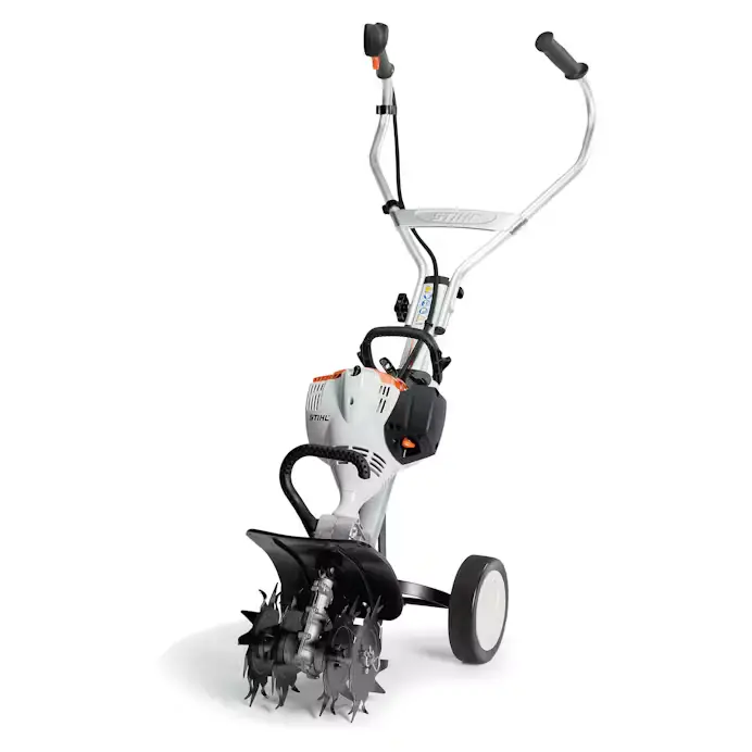 STIHL MM 56 C-E YARD BOSS Gas Tiller – Compact Rear-Tine Cultivator for Home Landscaping – Model 4604 011 5403
