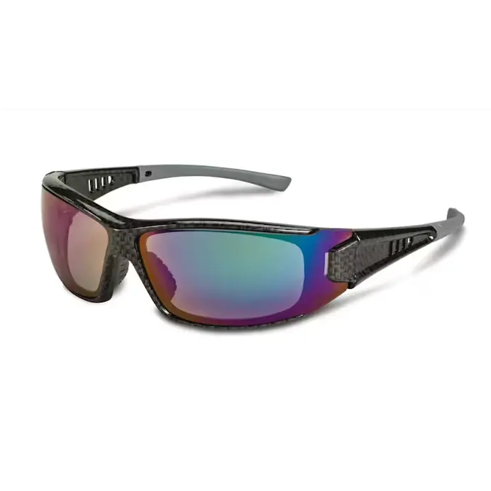 STIHL Patterned Frame Safety Glasses – Green Mirror Lens (Model 7010 884 0382)