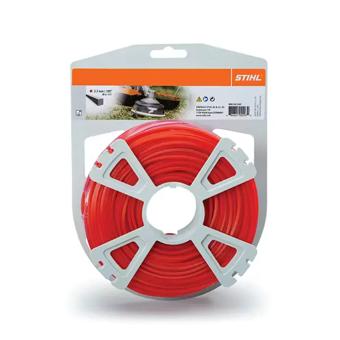 STIHL Premium Square Trimmer Line – Red, 0.105″ x 223 Feet (Part #0000 930 2643)