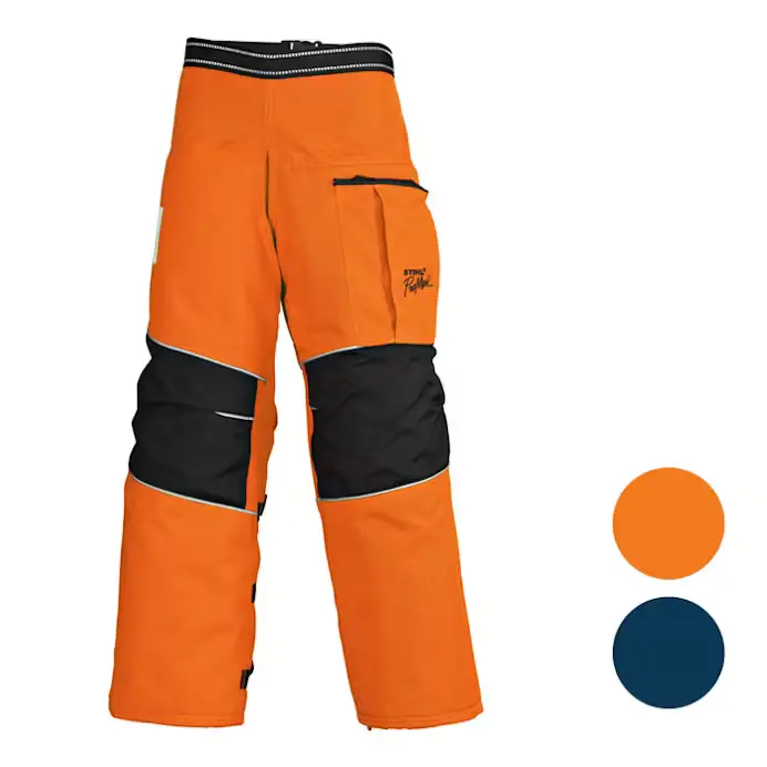 STIHL Pro Mark™ Apron Chaps – 9-Ply Cut-Resistant, 32-Inch Navy Blue (Model 7010 885 0800)