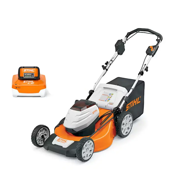 STIHL RMA 510 V Cordless Self-Propelled Lawn Mower with AP 300 S Battery and AL 301 Charger