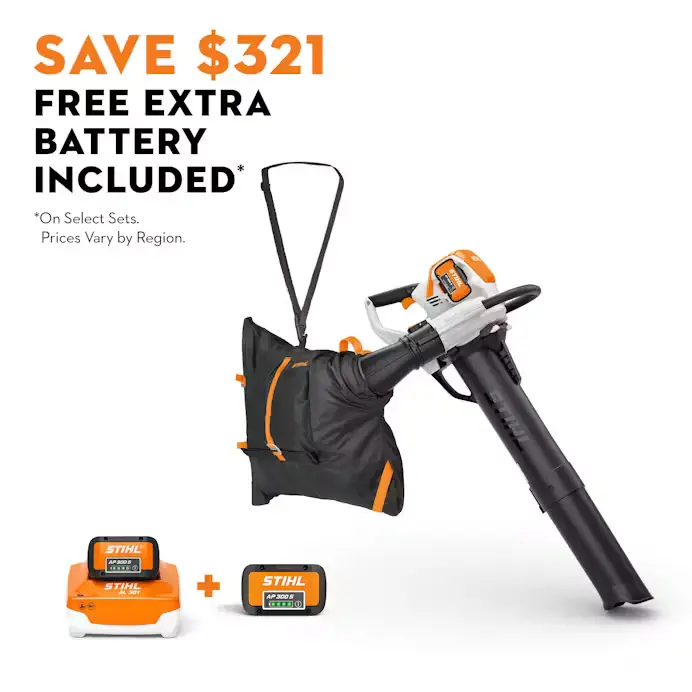 STIHL SHA 140 Cordless Shredder-Vac – Bare Tool Configuration (No AP 300 S Battery or AL 301 Charger) – SHA140-AP300S-AL301-COMBO