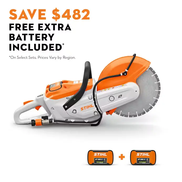 STIHL TSA 300 Cordless Cut-Off Machine with Dual AP 500 S Batteries