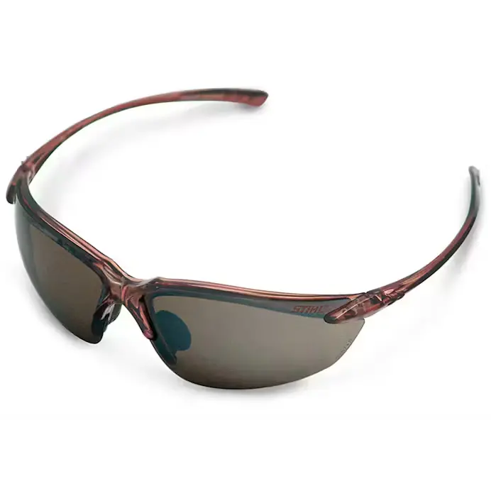 STIHL Ultra Flex Safety Glasses – Brown Frame with Smoke Lens (Model 7010 884 0331)