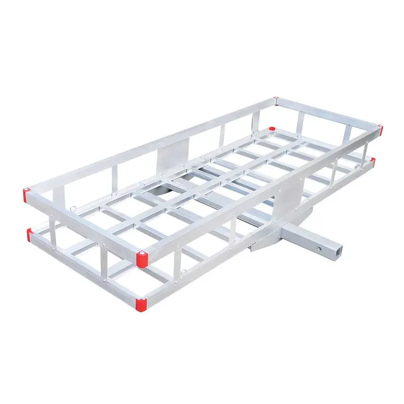 Ultra-Tow Aluminum Hitch-Mount Cargo Carrier – 500 lb Capacity, 60 x 22.5 x 8 in Silver Tray