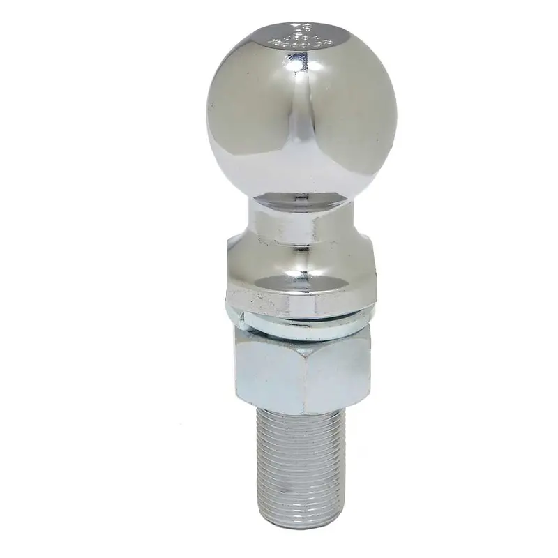 Ultra-Tow Chrome 2″ Trailer Hitch Ball – 1″ Shank, 2-3/4″ Length, 10,000 lb Rating