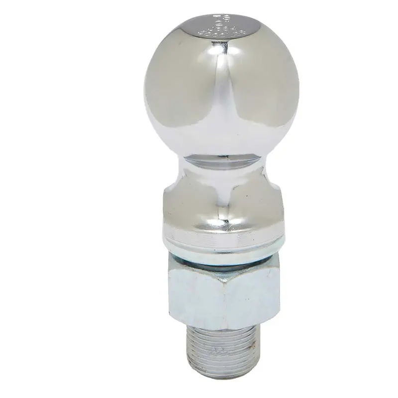 Ultra-Tow Chrome 2″ Trailer Hitch Ball – 1″ Shank Diameter, 2-1/8″ Shank Length, 5000 lb Max Load