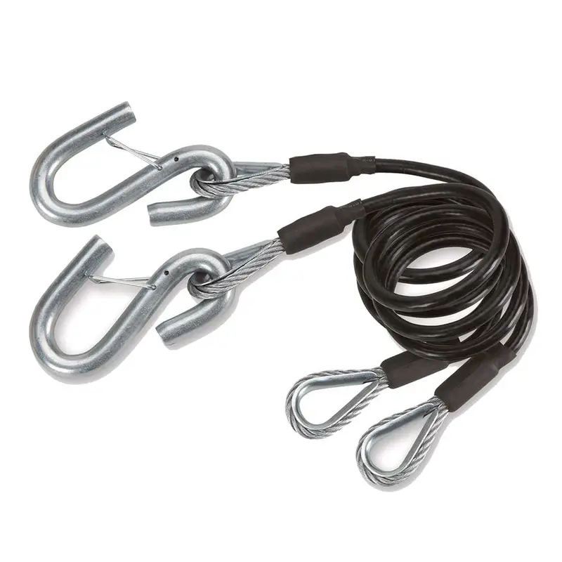 Ultra-Tow Safety Tow Cable Kit – 2-Pack with Hook Ends, High-Visibility Coating