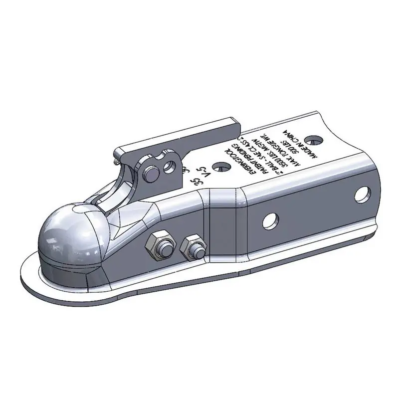 Ultra-Tow XTP Auto-Locking Trailer Coupler – 3500 lb Capacity, 2-Inch Ball, 3-Inch Wide Channel (Model 54605.ULT)