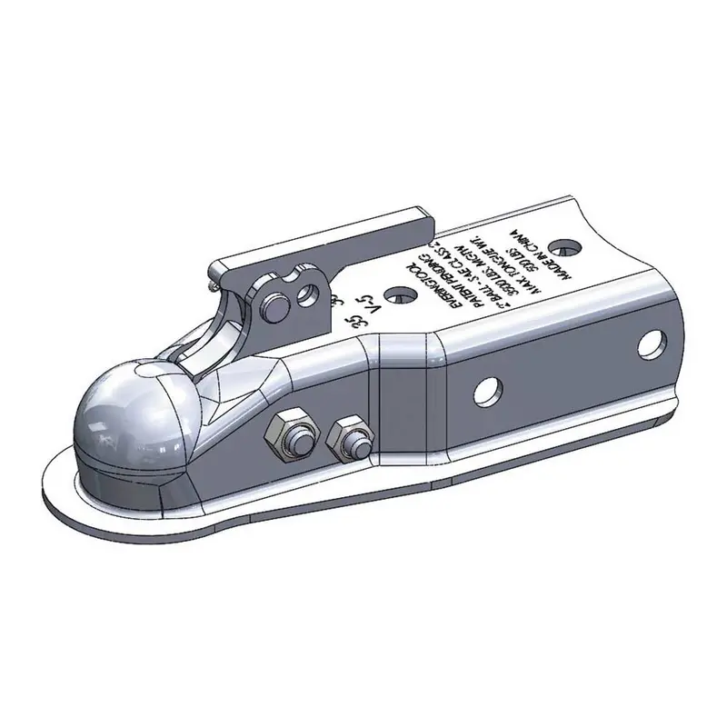 Ultra-Tow XTP Auto-Locking Trailer Coupler – 6000 lb Capacity, 2-Inch Ball, 3-Inch Wide Channel (Model 54606.ULT)