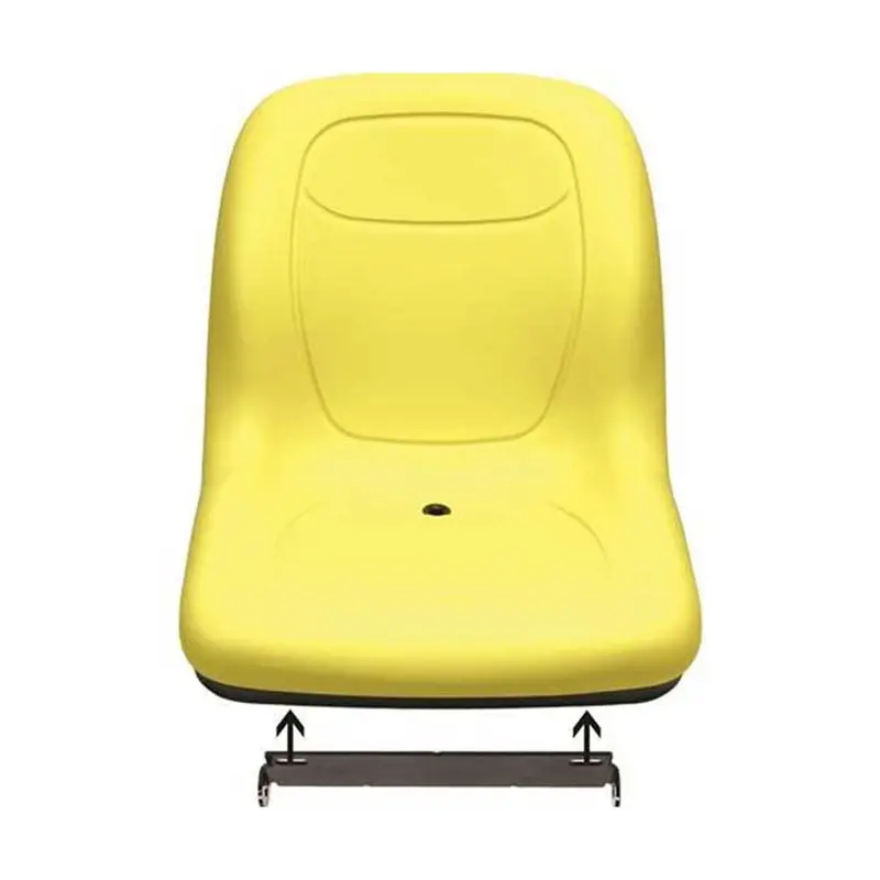 Uni Pro Hinged Bucket Seat in Yellow Vinyl for John Deere Gator and Lawn Mowers (6799.KMM)