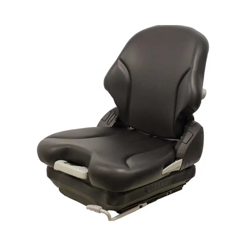Uni Pro KM136 Black Vinyl Seat with Mechanical Suspension (7882.KMM)