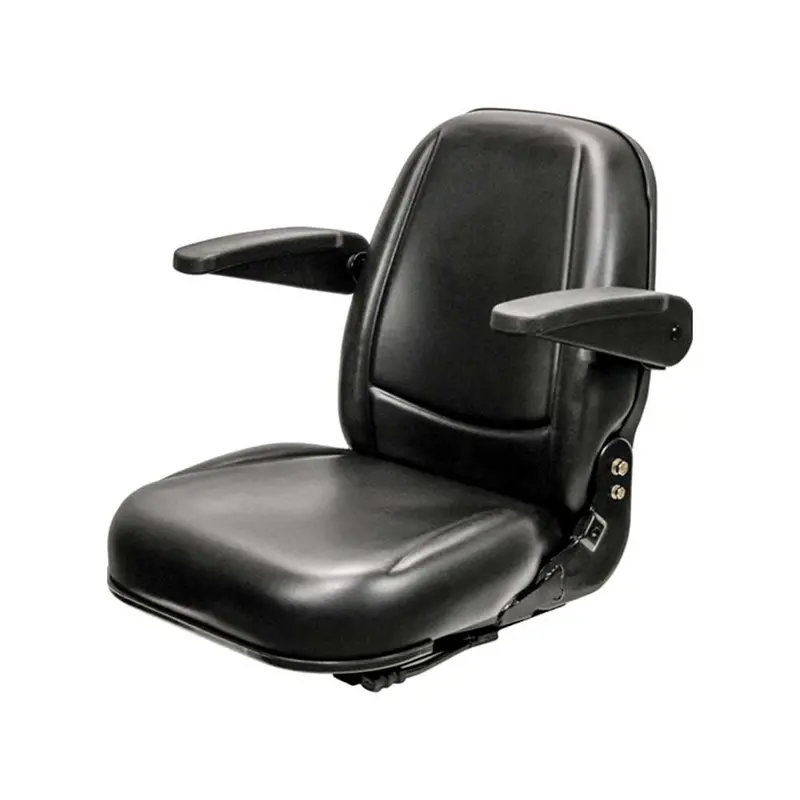 Uni Pro KM450 Seat Assembly with Integrated Armrests – Black Vinyl (Model 8561.KMM)