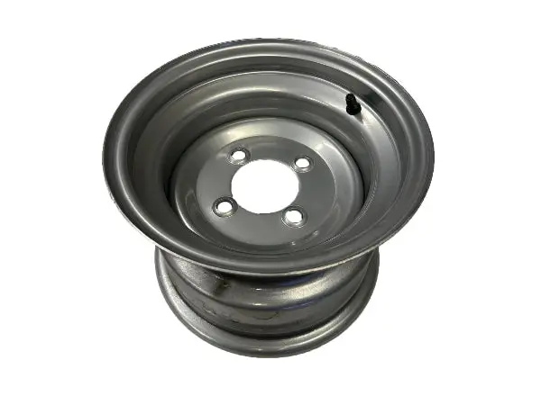 Wheel – 10×7.00 Inches, 4-Hole × 4.0″ Bolt Pattern, Silver