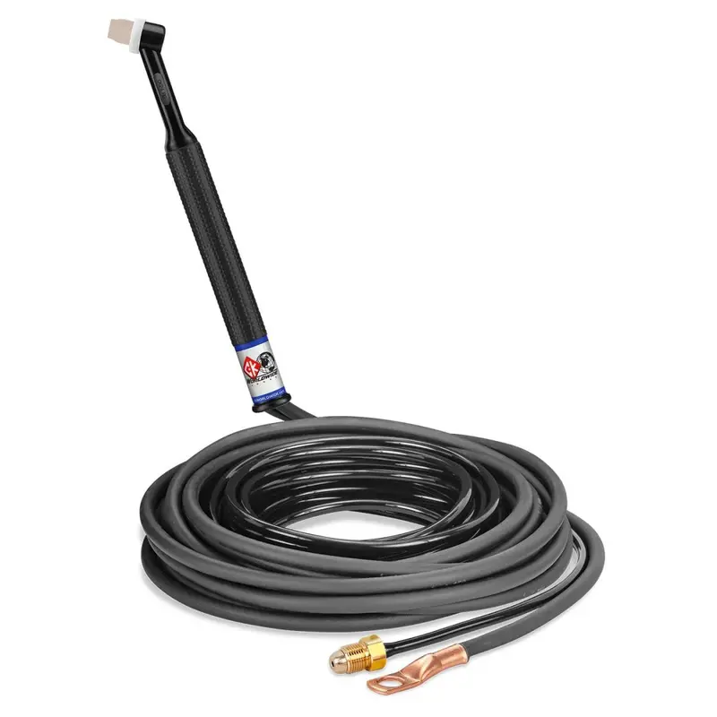 Ck Worldwide Ck24-25-2 Rg 80-Amp Rigid-Head Gas-Cooled Tig Torch – 25' Standard Cables 1