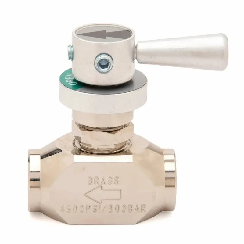 Harris 1/4-Turn Instrument Valve – Nickel-Plated Brass Body (9101389) 1