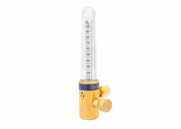 Harris 5400613 55-2N2/Air Compensated Flowmeter – 90°, 9/16"-18 Female 1