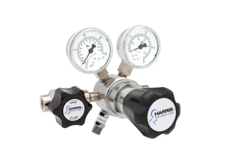 Harris 721C500000D Two-Stage Ultra-High-Purity Brass Regulator – 721C-500-000-D 1