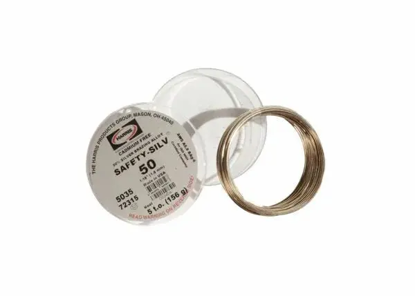 Harris Safety-Silv 50 Silver Brazing Rod – 1/16" (1.6 Mm) Diameter, 5 Oz Cup 1